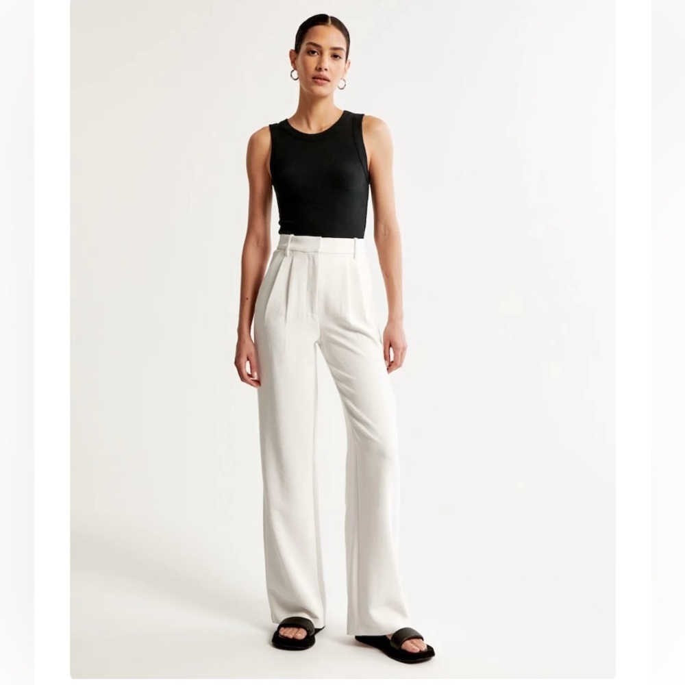 Tailored Wide Leg Pants